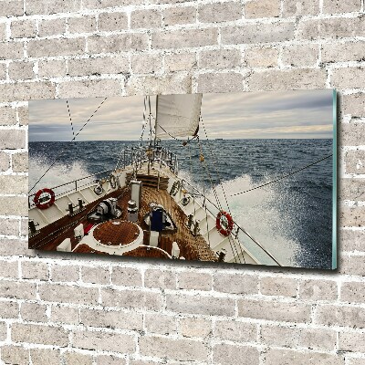 Wall art acrylic Sailboat at sea