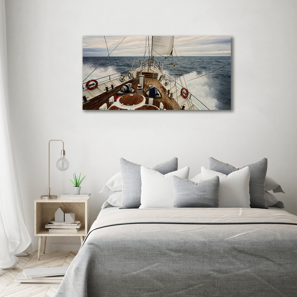 Wall art acrylic Sailboat at sea