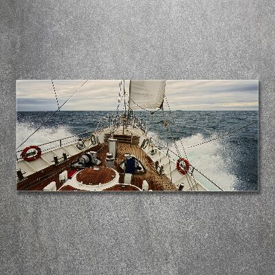 Wall art acrylic Sailboat at sea