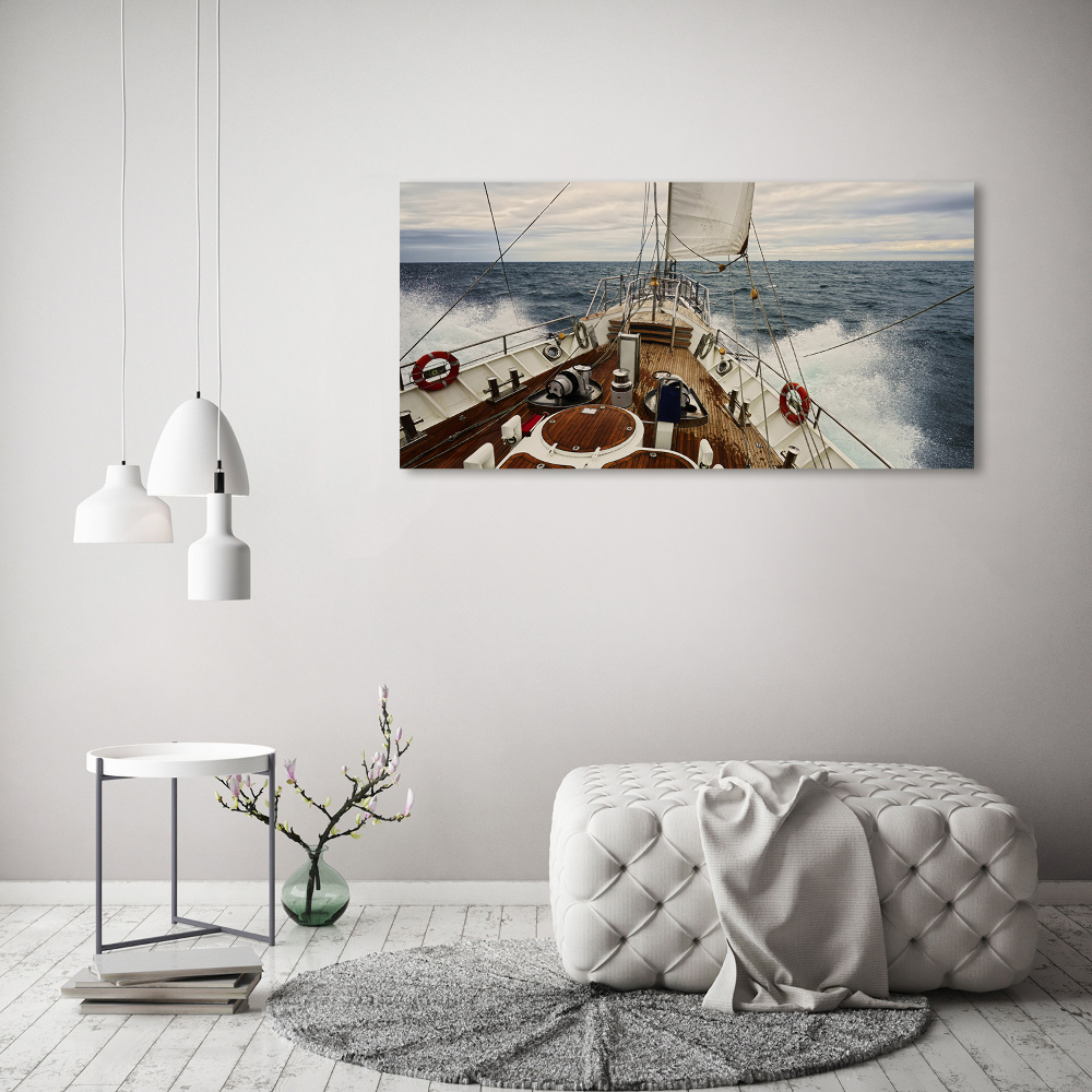 Wall art acrylic Sailboat at sea