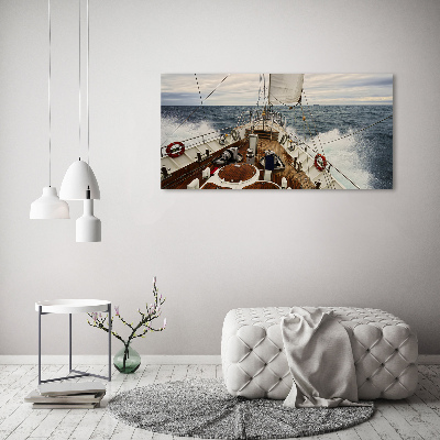 Wall art acrylic Sailboat at sea