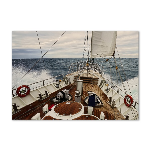 Wall art acrylic Sailboat at sea