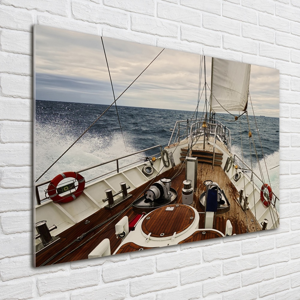 Wall art acrylic Sailboat at sea