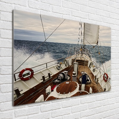 Wall art acrylic Sailboat at sea