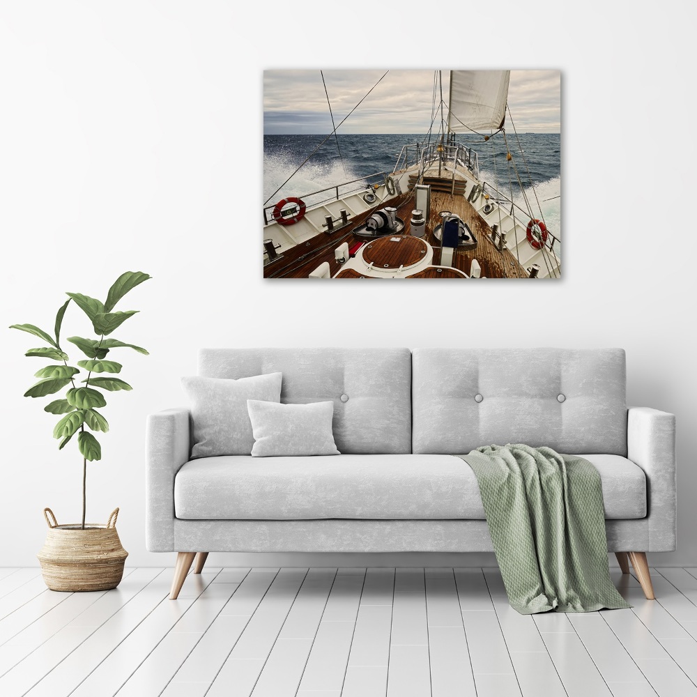 Wall art acrylic Sailboat at sea