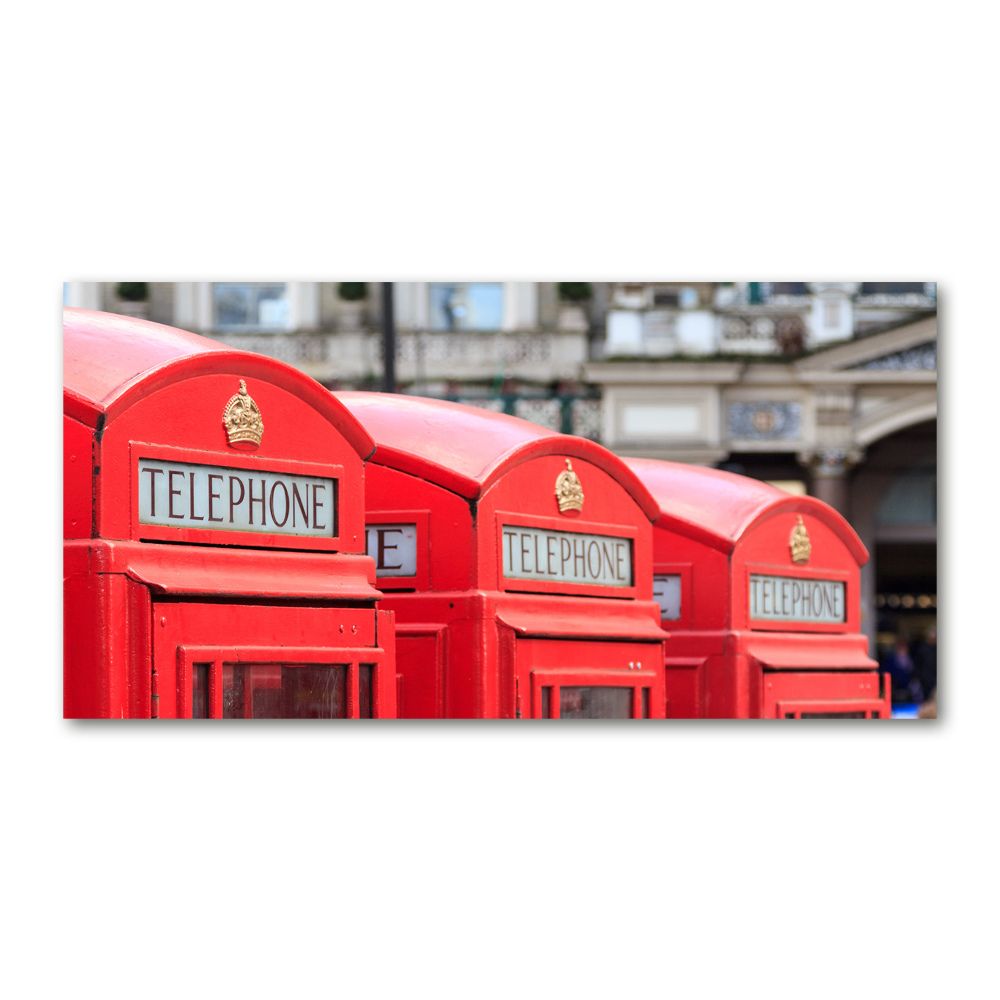 Acrylic wall art telephone booth