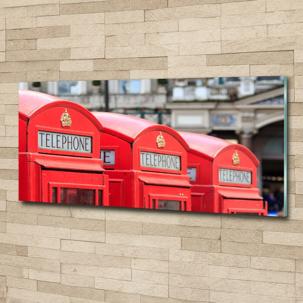 Acrylic wall art telephone booth