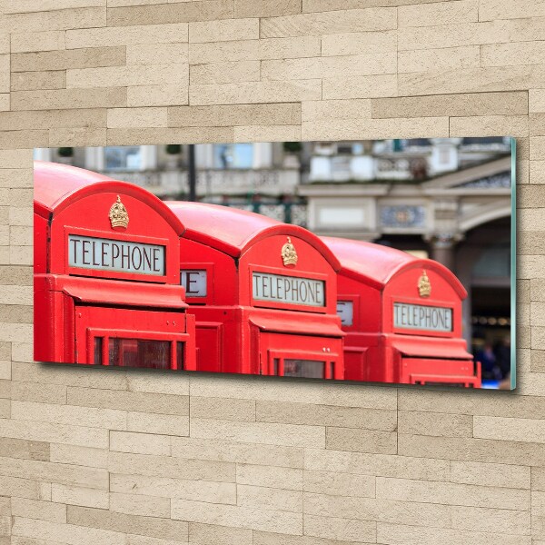 Acrylic wall art telephone booth