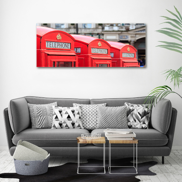 Acrylic wall art telephone booth