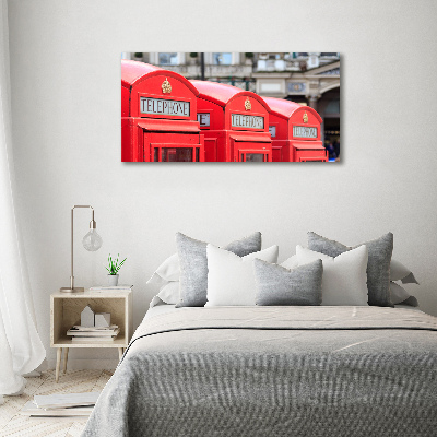 Acrylic wall art telephone booth