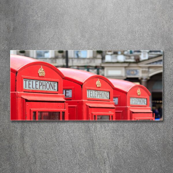 Acrylic wall art telephone booth