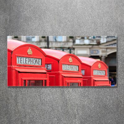 Acrylic wall art telephone booth