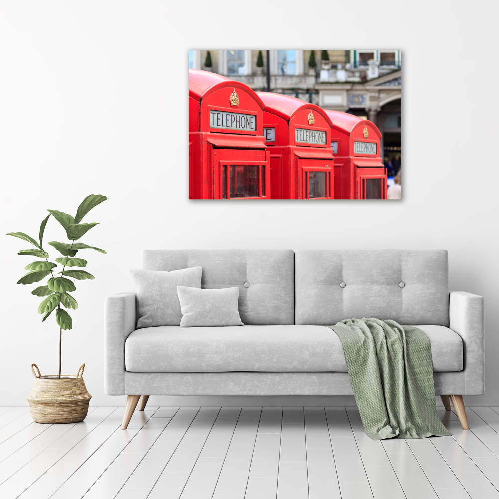 Acrylic wall art telephone booth