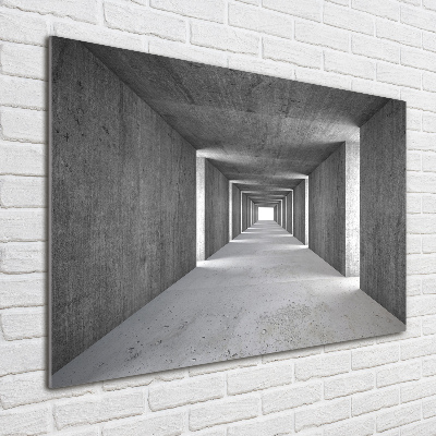 Print on acrylic Concrete tunnel