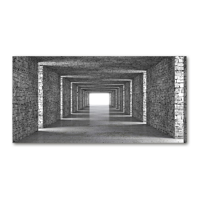 Wall art acrylic Brick tunnel