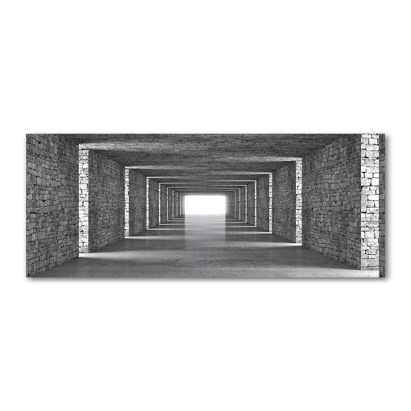 Wall art acrylic Brick tunnel