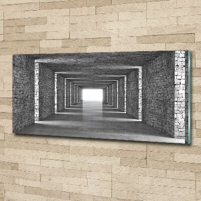 Wall art acrylic Brick tunnel