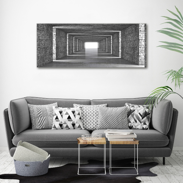 Wall art acrylic Brick tunnel