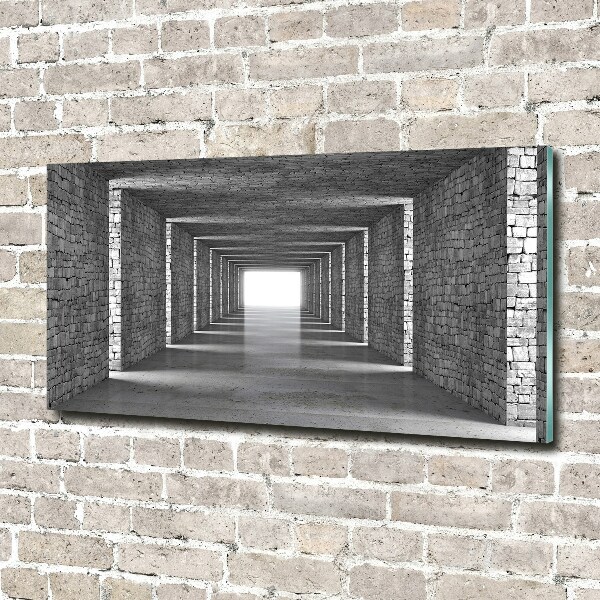 Wall art acrylic Brick tunnel