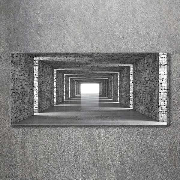 Wall art acrylic Brick tunnel