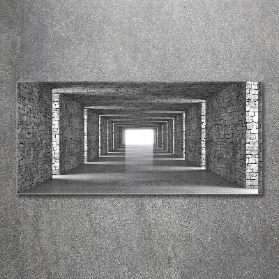 Wall art acrylic Brick tunnel