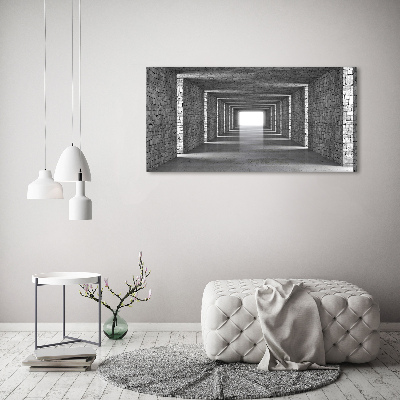 Wall art acrylic Brick tunnel