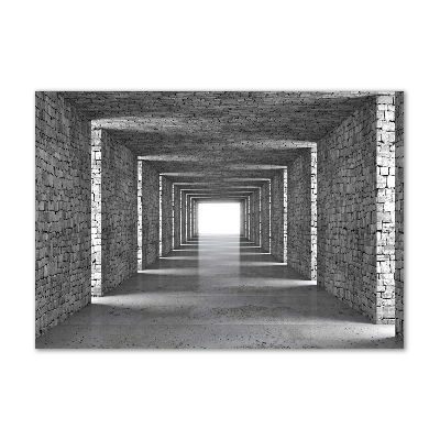 Wall art acrylic Brick tunnel