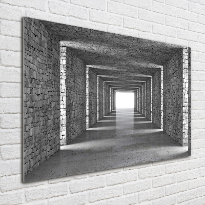 Wall art acrylic Brick tunnel