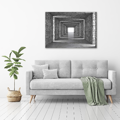 Wall art acrylic Brick tunnel