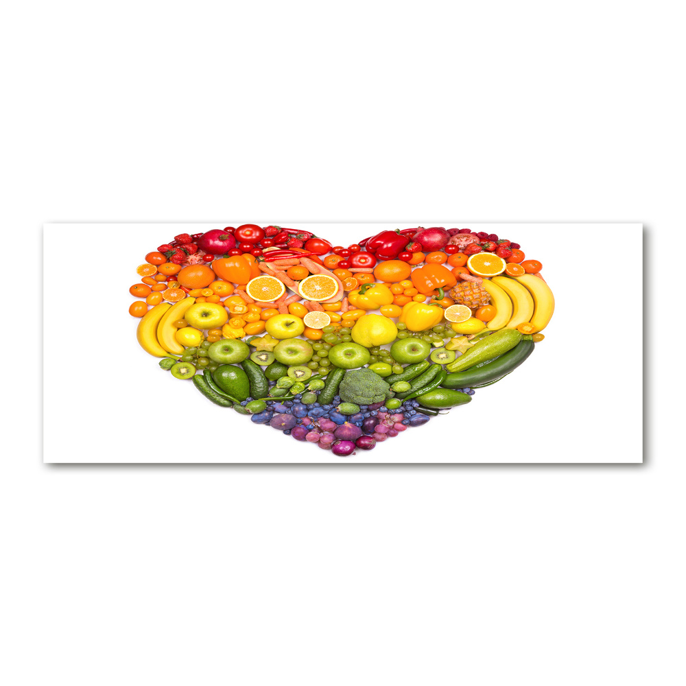 Acrylic wall art Vegetable heart