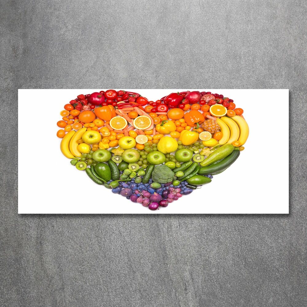 Acrylic wall art Vegetable heart