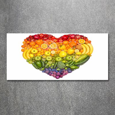 Acrylic wall art Vegetable heart