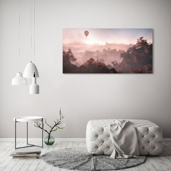 Acrylic wall art Balloon above the forest