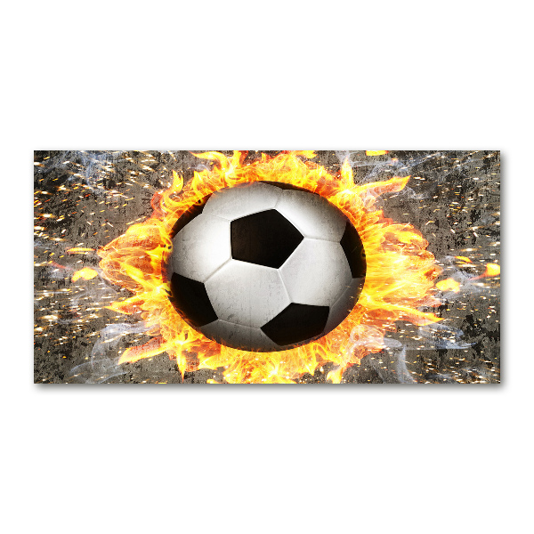 Acrylic wall art Burning football saw