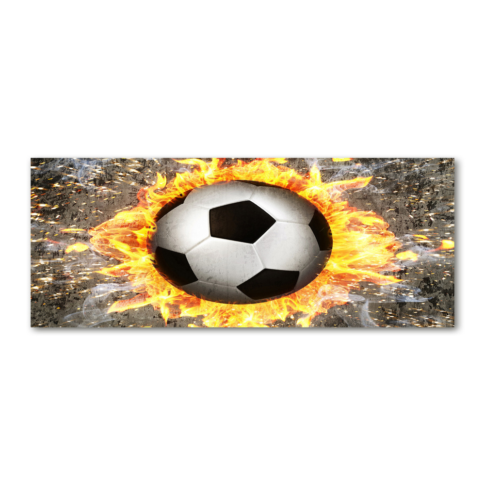 Acrylic wall art Burning football saw