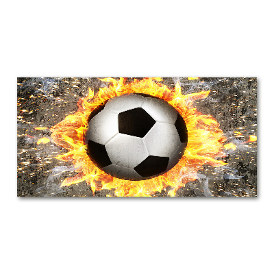 Acrylic wall art Burning football saw