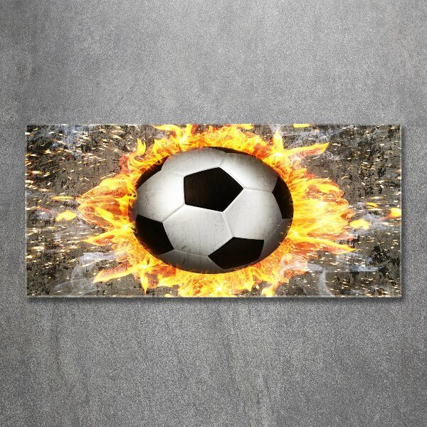 Acrylic wall art Burning football saw