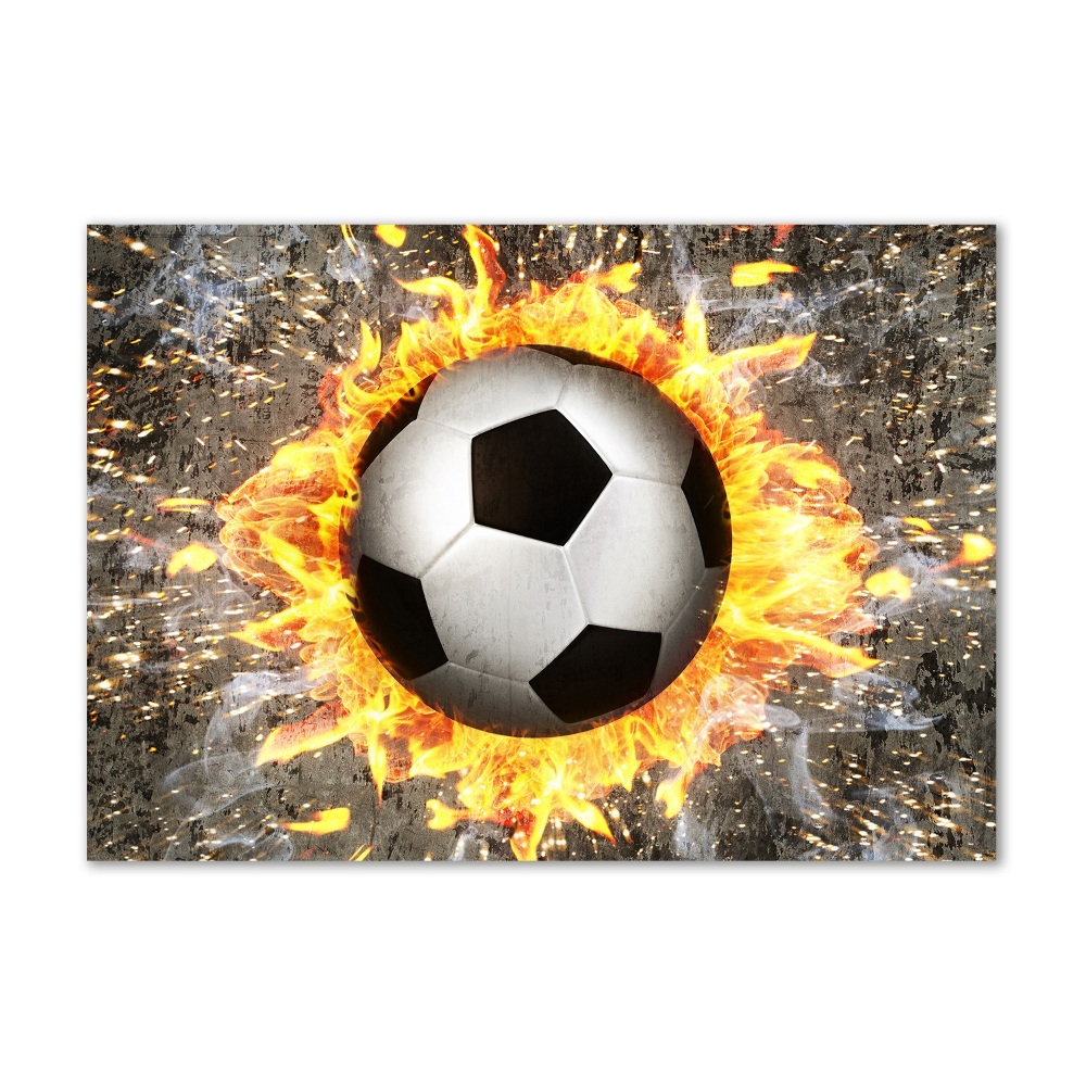 Acrylic wall art Burning football saw