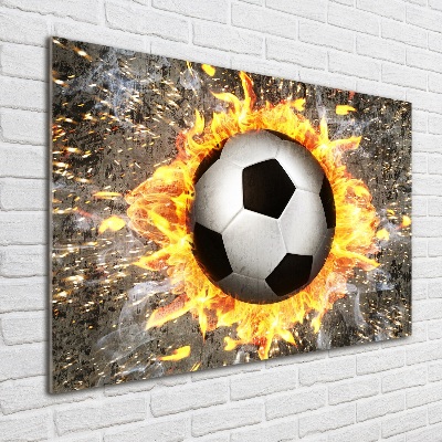 Acrylic wall art Burning football saw