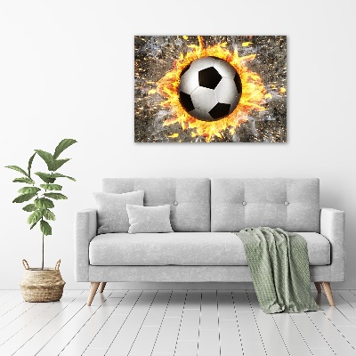 Acrylic wall art Burning football saw