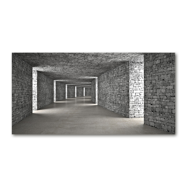 Wall art acrylic Brick tunnel