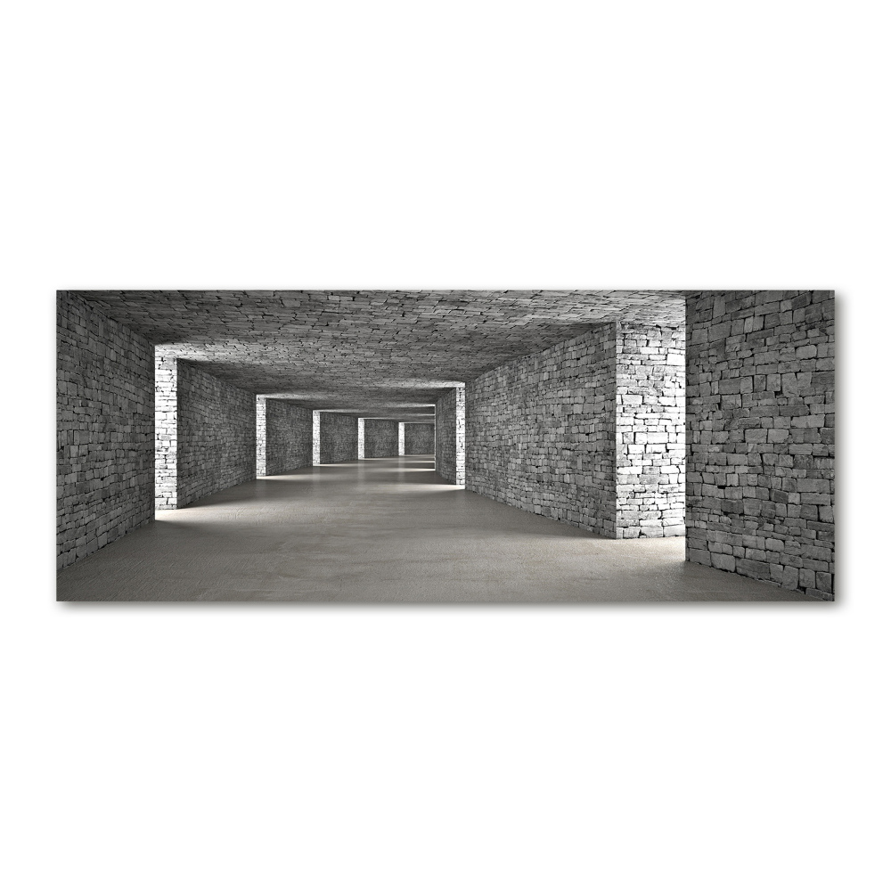 Wall art acrylic Brick tunnel