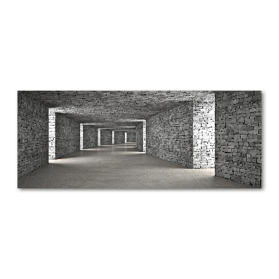 Wall art acrylic Brick tunnel