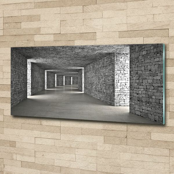 Wall art acrylic Brick tunnel