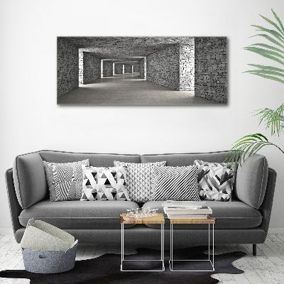 Wall art acrylic Brick tunnel