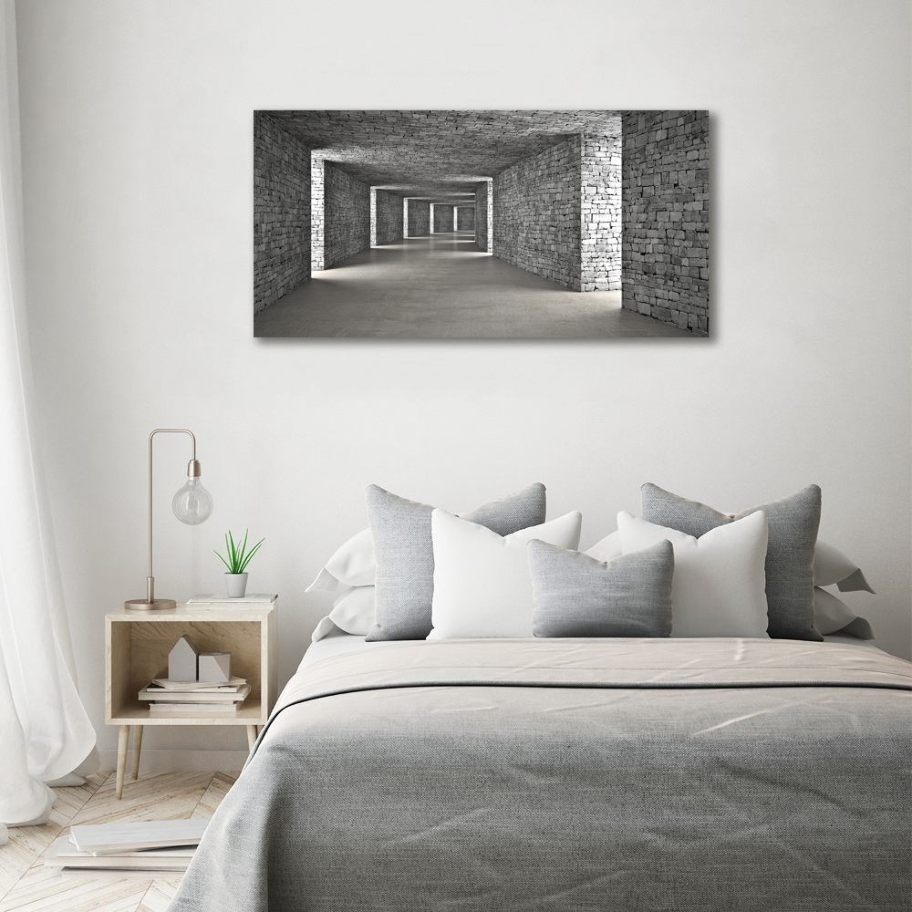 Wall art acrylic Brick tunnel