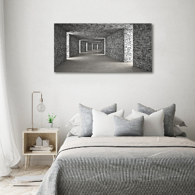 Wall art acrylic Brick tunnel