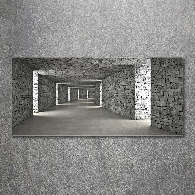 Wall art acrylic Brick tunnel