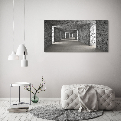 Wall art acrylic Brick tunnel