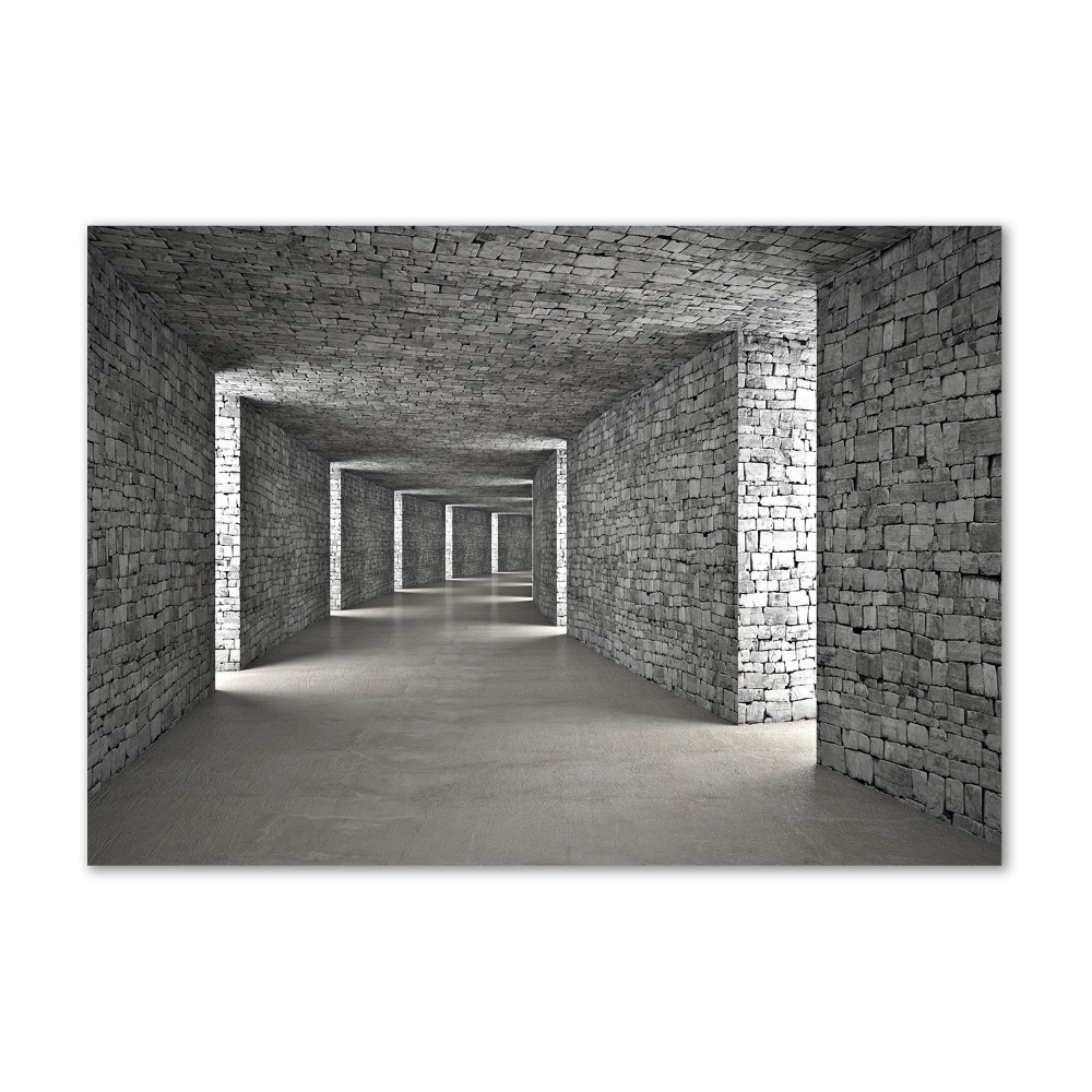 Wall art acrylic Brick tunnel